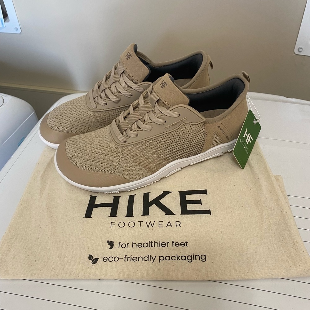HIKE Footwear Unisex Athletic Sneakers in Beige